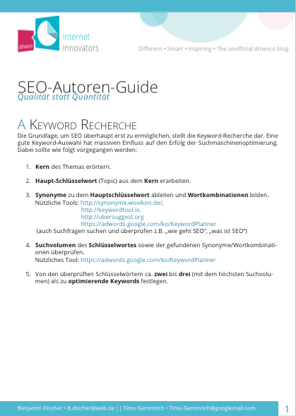 SEO Text Guide