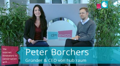 Peter Borchers, Founder von hub:raum, Inkubator der Deutschen Telekom, im Interview auf der dmexco 2015
